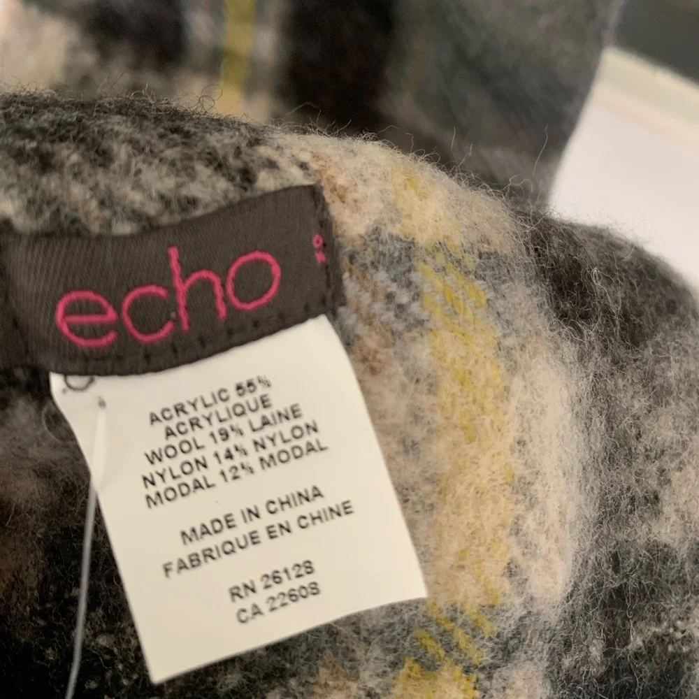 Echo Design plaid scarf